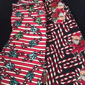 Lularoe OS Christmas Leggings